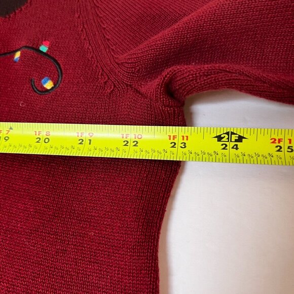 Alex Stevens Christmas Sweater Men's Unisex XL Reindeer w Holiday lights - Picture 9 of 9